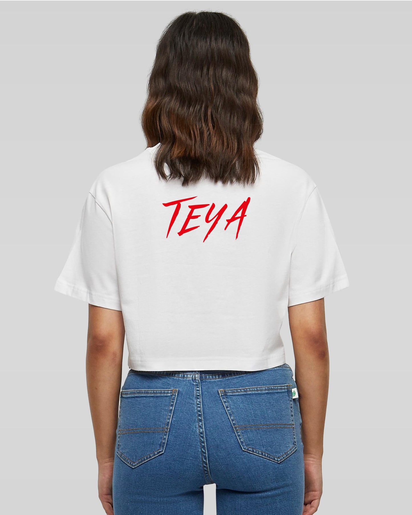 TEYA TALK CROPPED OVERSIZE TOP