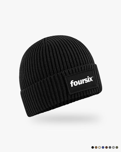 RIB PATCH BEANIE