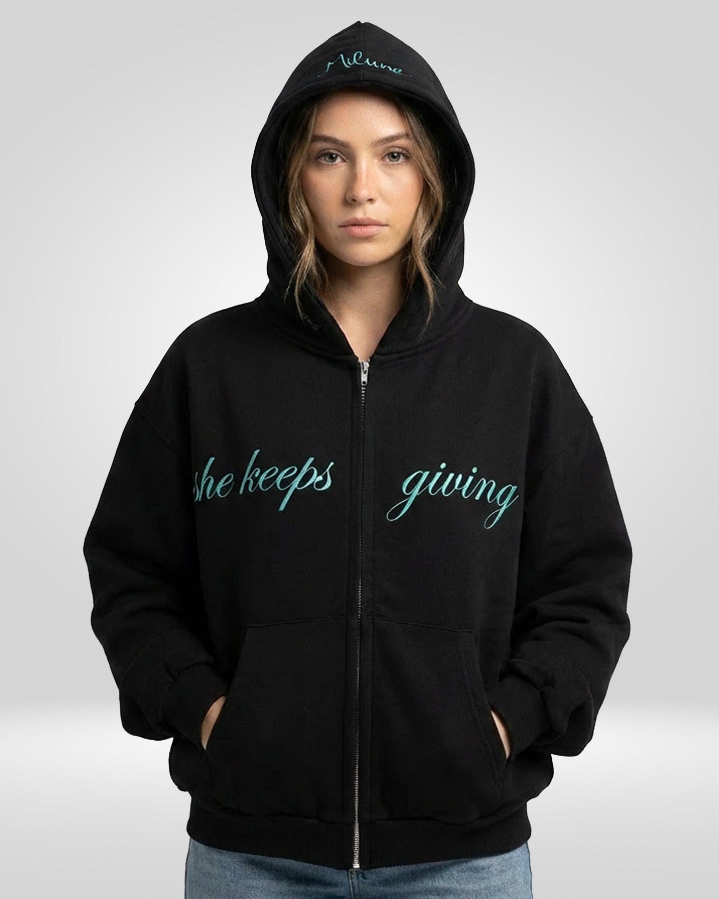 MILUNE THE GIFT ZIP HOODIE