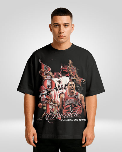 DERRICK ROSE BULLS BOOTLEG TEE