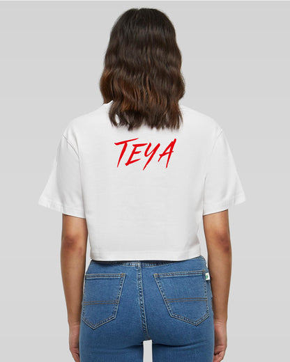 TEYA TALK CROPPED OVERSIZE TOP